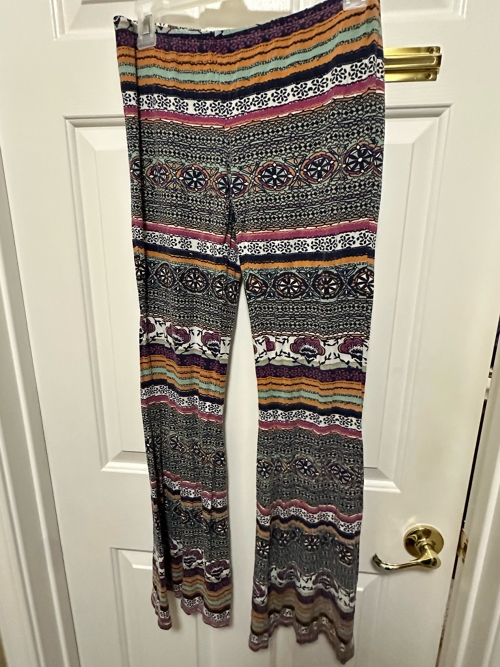 Boho Print Wide-Leg Pants in Multicolor